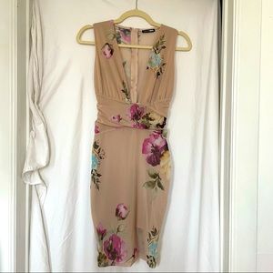 Fashion Nova Sheer Bodycon midi dress